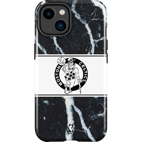 NBA Boston Celtics Marble iPhone 14 Plus Impact Case