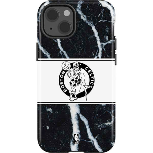 NBA Boston Celtics Marble iPhone 15 Impact Case