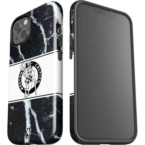 NBA Boston Celtics Marble iPhone 15 Impact Case