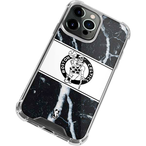 NBA Boston Celtics Marble iPhone 15 Pro Max Clear Case