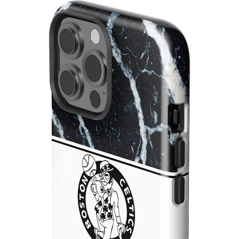 NBA Boston Celtics Marble iPhone 14 Pro Max Impact Case