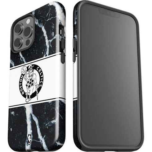 NBA Boston Celtics Marble iPhone 15 Pro Max Impact Case