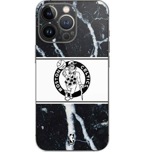 NBA Boston Celtics Marble iPhone 14 Pro Skin