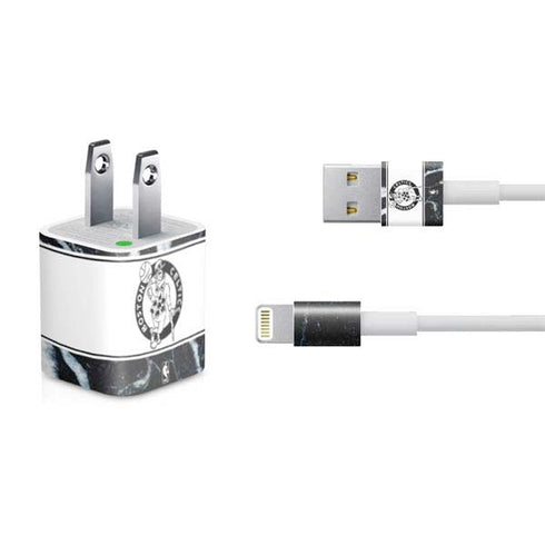 NBA Boston Celtics Marble iPhone Charger (5W USB) Skin