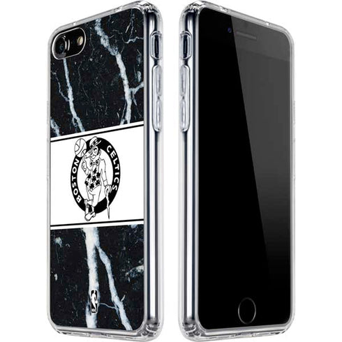 NBA Boston Celtics Marble iPhone SE (2nd & 3rd Gen) Clear Case