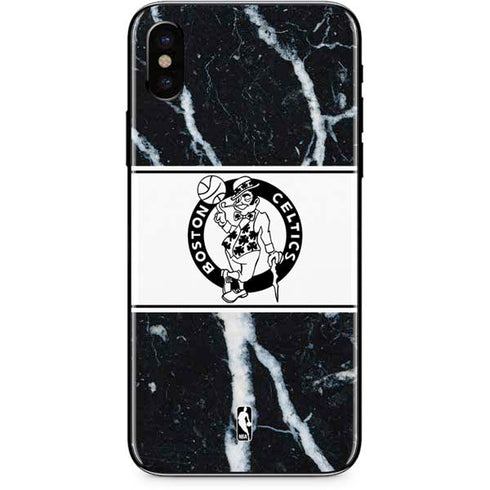 NBA Boston Celtics Marble iPhone X Skin