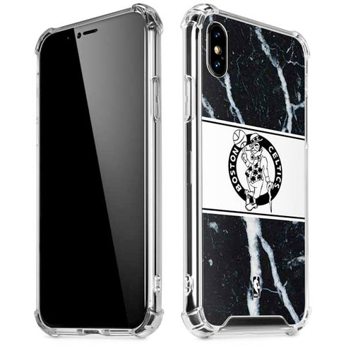 NBA Boston Celtics Marble iPhone XS Max Clear Case