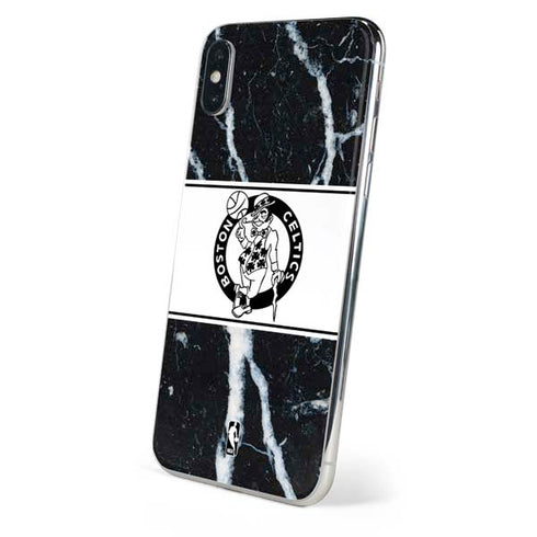 NBA Boston Celtics Marble iPhone XS Skin