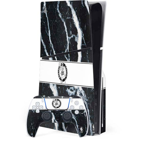 NBA Boston Celtics Marble PS5 Slim Disk Bundle Skin
