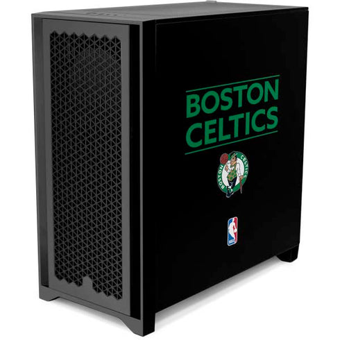 NBA Boston Celtics Standard - Black Corsair 4000D Tempered Glass Mid-Tower ATX Case Skin