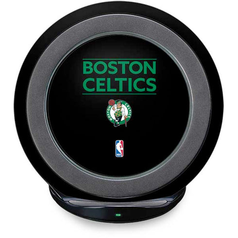 NBA Boston Celtics Standard - Black Fast Charge Wireless Charging Stand Skin