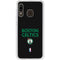 NBA Boston Celtics Standard - Black Galaxy A20 Clear Case