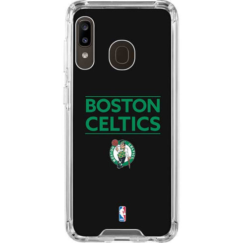 NBA Boston Celtics Standard - Black Galaxy A30 Clear Case