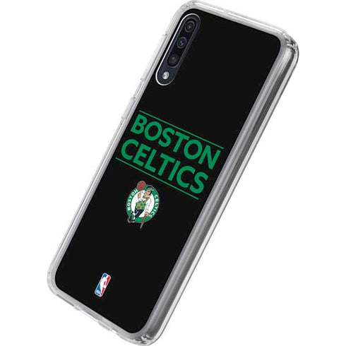 NBA Boston Celtics Standard - Black Galaxy A50 Clear Case