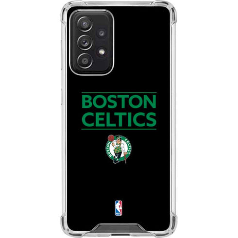 NBA Boston Celtics Standard - Black Galaxy A52 5G Clear Case