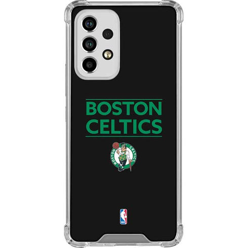 NBA Boston Celtics Standard - Black Galaxy A53 5G Clear Case