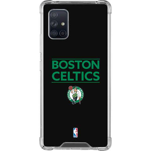 NBA Boston Celtics Standard - Black Galaxy A71 5G Clear Case