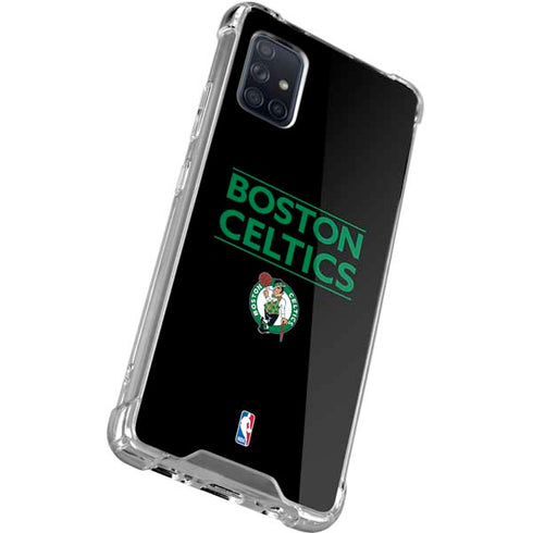 NBA Boston Celtics Standard - Black Galaxy A71 5G Clear Case