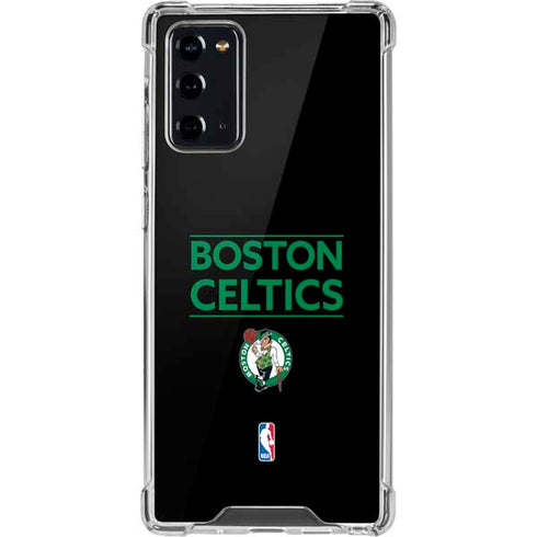 NBA Boston Celtics Standard - Black Galaxy Note20 5G Clear Case