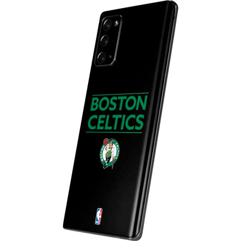 NBA Boston Celtics Standard - Black Galaxy Note20 5G Skin