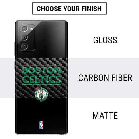 NBA Boston Celtics Standard - Black Galaxy Note20 5G Skin