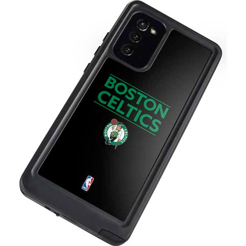 NBA Boston Celtics Standard - Black Galaxy Note20 5G Waterproof Case