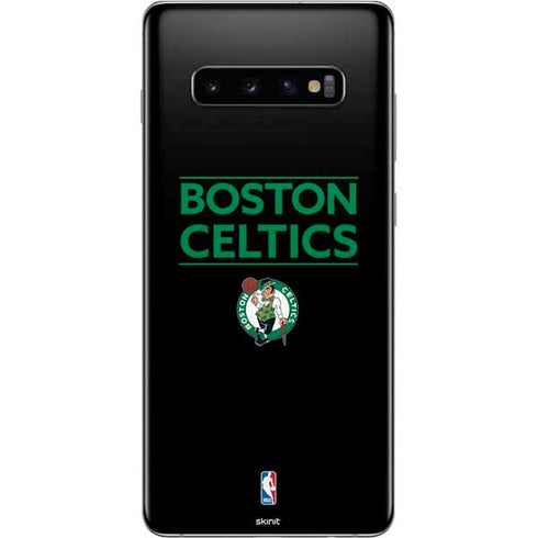 NBA Boston Celtics Standard - Black Galaxy S10 Plus Skin