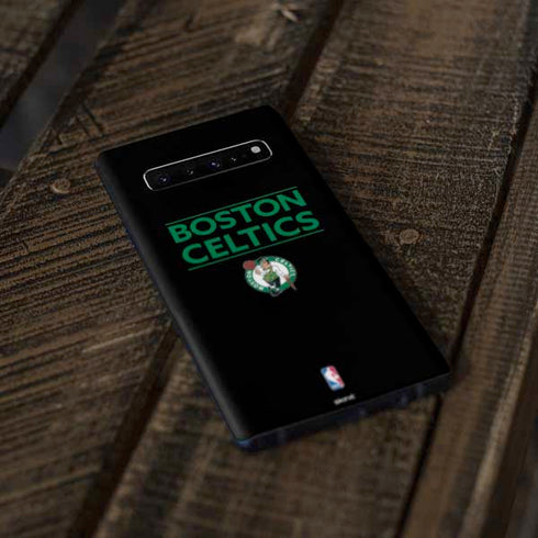 NBA Boston Celtics Standard - Black Galaxy S10 Plus Skin
