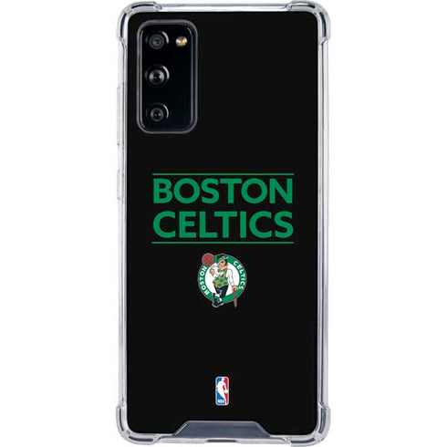 NBA Boston Celtics Standard - Black Galaxy S20 FE Clear Case