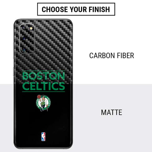 NBA Boston Celtics Standard - Black Galaxy S20 Skin