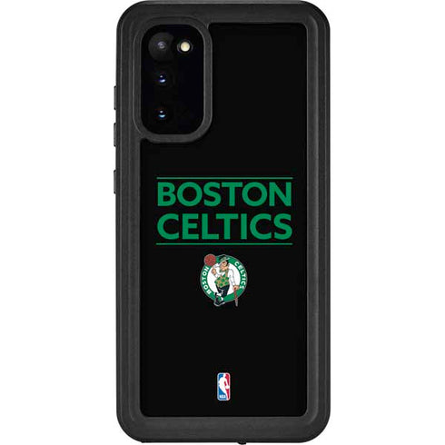 NBA Boston Celtics Standard - Black Galaxy S20 Waterproof Case