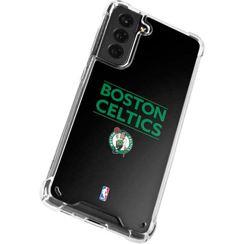 NBA Boston Celtics Standard - Black Galaxy S21 5G Clear Case