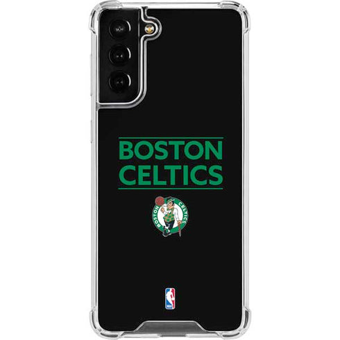 NBA Boston Celtics Standard - Black Galaxy S22 Plus Clear Case