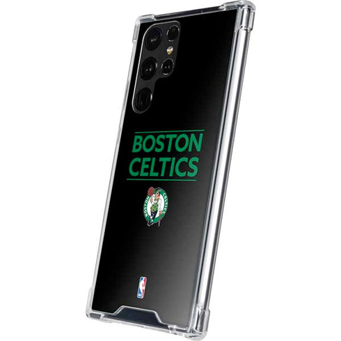 NBA Boston Celtics Standard - Black Galaxy S22 Ultra Clear Case