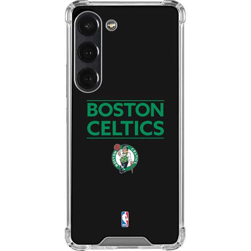 NBA Boston Celtics Standard - Black Galaxy S23 Clear Case