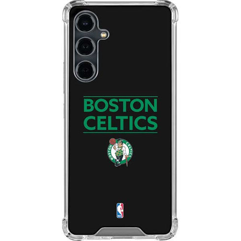 NBA Boston Celtics Standard - Black Galaxy S23 FE Clear Case