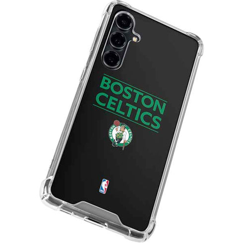 NBA Boston Celtics Standard - Black Galaxy S23 FE Clear Case