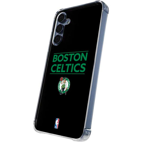 NBA Boston Celtics Standard - Black Galaxy S24 Clear Case