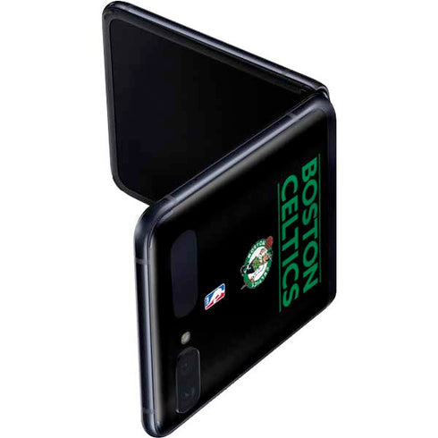 NBA Boston Celtics Standard - Black Galaxy Z Flip Skin
