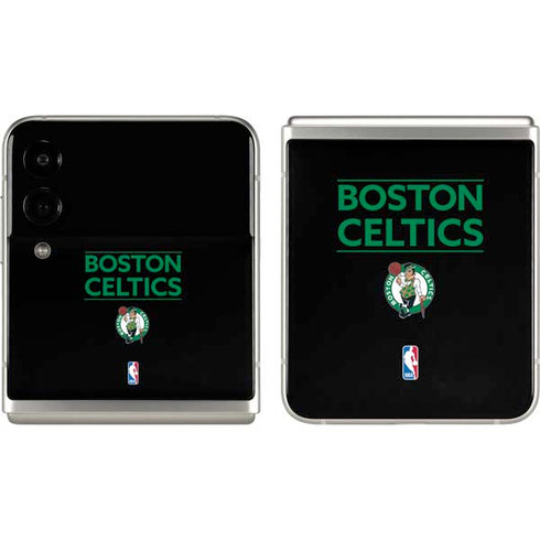 NBA Boston Celtics Standard - Black Galaxy Z Flip3 5G Skin