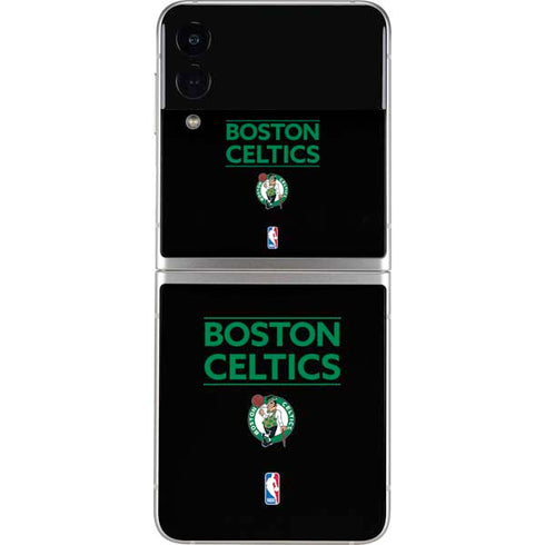 NBA Boston Celtics Standard - Black Galaxy Z Flip3 5G Skin