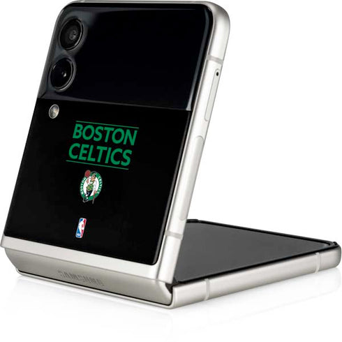 NBA Boston Celtics Standard - Black Galaxy Z Flip3 5G Skin