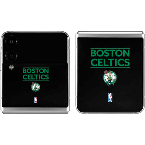 NBA Boston Celtics Standard - Black Galaxy Z Flip4 5G Skin