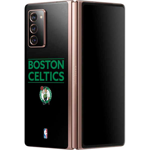 NBA Boston Celtics Standard - Black Galaxy Z Fold2 5G Skin