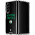 NBA Boston Celtics Standard - Black Galaxy Z Fold4 5G Clear Case