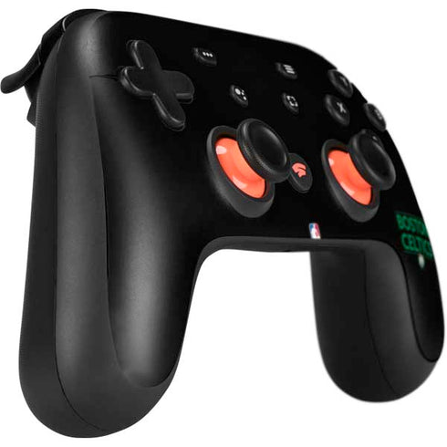 NBA Boston Celtics Standard - Black Google Stadia Controller Skin