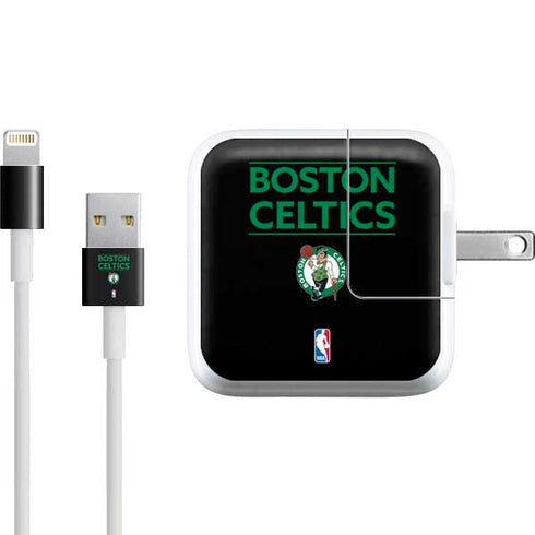 NBA Boston Celtics Standard - Black iPad Charger (10W USB) Skin