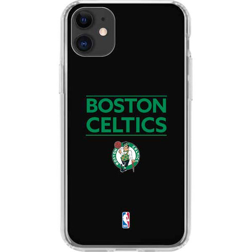 NBA Boston Celtics Standard - Black iPhone 11 Clear Case