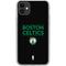 NBA Boston Celtics Standard - Black iPhone 11 Clear Case