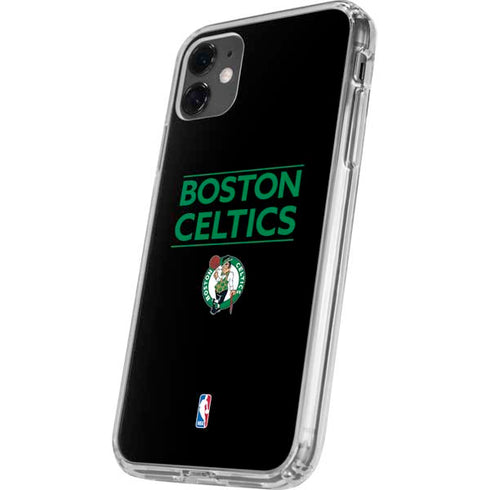 NBA Boston Celtics Standard - Black iPhone 11 Clear Case